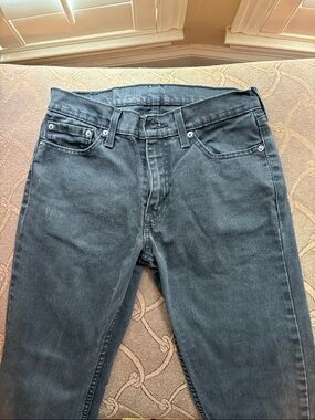 Slim Straight Men's Jeans in Washed Black